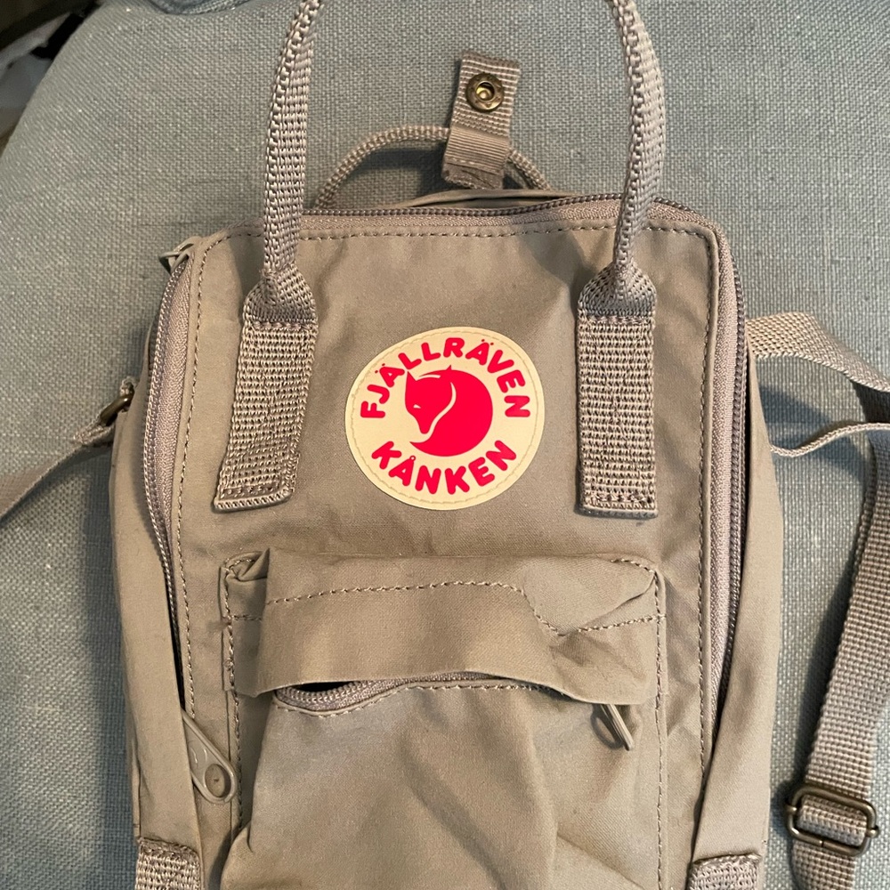 Fjallraven Gray Backpack Durable Vinylon F Fabric